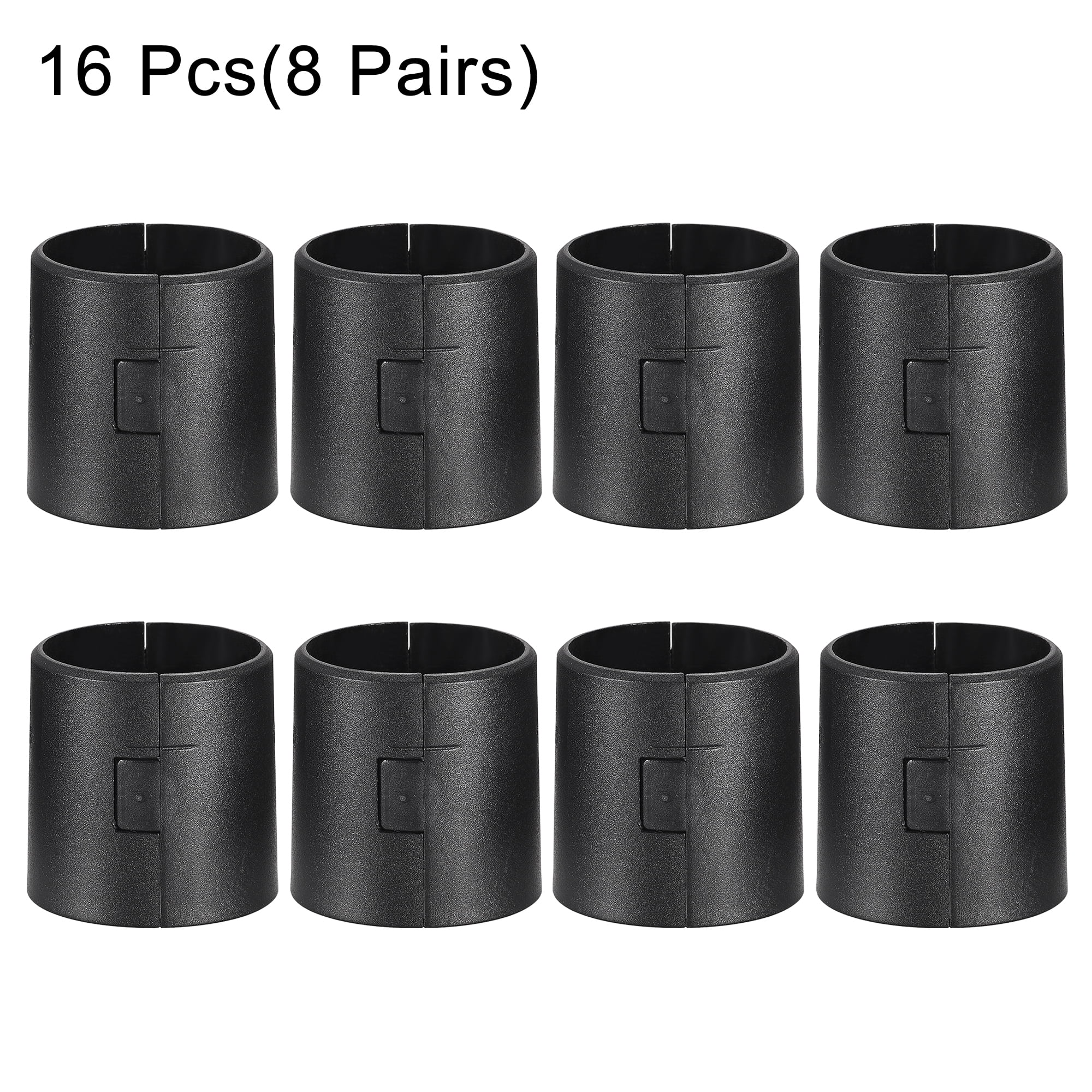 Unique Bargains Wire Shelf Clips Wire Shelving Lock Clips Plastic Black 38mm