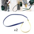 thumbnail image 4 of Cartera de Cuero con Cadena Asa Hombro Bandolera Azul Amarillo, 4 of 7