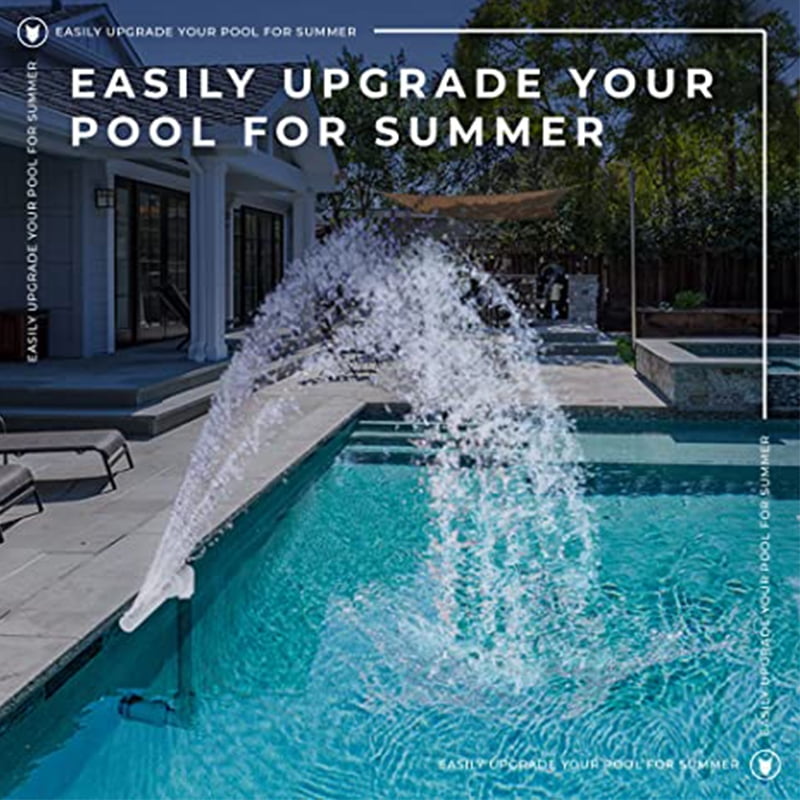 FashionMio Spa and Pool Waterfall Fountain for Swimming Pools with 1.5