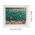 thumbnail image 3 of Adult Craft Kit Ocean Resin Art Kit 10X8 Inch Shadow Box Frame with Crushed Glass Sea Shell Supplies for Coastal Wall Decor Home Beach Decor Summer Decorations, 3 of 7