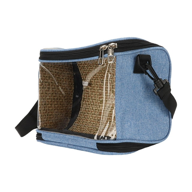 Bird Backpack Carrier, Strong Load Bearing Capacity Large Space Bird Carrier Bag For Outing For Travel Grey,Blue