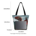 thumbnail image 4 of Uemuo Majestic Red Dragon Print Tote Bags for Women,Large Capacity Corduroy Bag,Reusable Grocery Shoulder Bag,Beach Tote with Zipper Closure, Daily Essentials, 4 of 7