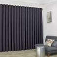 thumbnail image 4 of Warm Home Designs Extra Large 2 Charcoal Room Divider Curtains 108" W x 99" L Each with 2 Matching Tie-Backs. N Charcoal Wall 99, 4 of 5