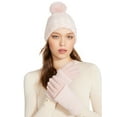 thumbnail image 4 of Madden Nyc Women's Chenille Beanie And Cuffed Gloves, 2-Piece Gift Set Blush, 4 of 4
