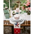 thumbnail image 4 of Boanket 4th of July Cloth Napkins Set of 6, Holiday Napkins for Baby Shower, Red White Blue Striped Independence Day Star Washable Reusable Dinner Napkins for Cocktail Wedding Party, 20 x 20 Inch, 4 of 7