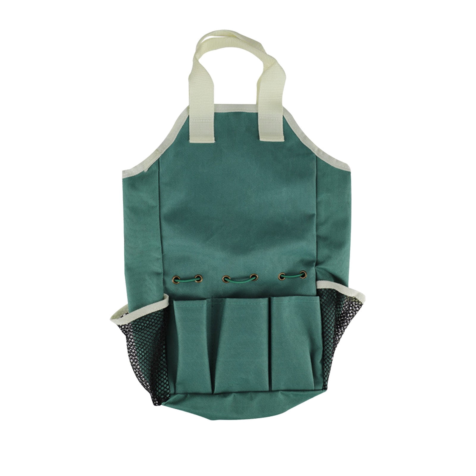 Multi Functional Folding Gardening Tool Storage Bag Handheld Organizer with Compartments, Heavy Duty Cloth Tote for Garden Tools Supplies