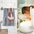 thumbnail image 7 of Yayeee 100% Cotton Hand Towels for Bathroom 16" x 28" Soft Absorbent Kitchen Towel, Christmas Santa, 7 of 7