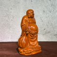 thumbnail image 4 of Rosewood carved Maitreya Buddha statue with a large belly, a wooden handicraft, a home gift., 4 of 4