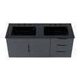 thumbnail image 5 of Modway Vitality Modern Wood/Ceramic Double Sink Bathroom Vanity in Gray/Black, 5 of 8