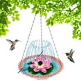 thumbnail image 2 of Solar-Powered Lotus Hanging Bird Bath: Attract Birds to Your Garden!, 2 of 8
