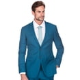 thumbnail image 2 of Porto Filo Men's 2 Piece Summer Teal Slim Fit Suit, 2 of 6