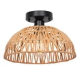 thumbnail image 4 of kusrkot Woven Rattan Light Handwoven Lamp Lampshade for Apartment Bedroom Restaurant Ceiling Lamp, 4 of 9