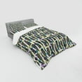 thumbnail image 2 of Ambesonne Leaves Bedding Set 4 Pcs, Ornamental Polka Dots, Queen, Multicolor, 2 of 2