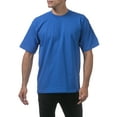 thumbnail image 5 of Pro Club Men's 3-Pack Heavyweight Cotton Short Sleeve Crew Neck T-Shirt, Royal, 2X-Large, 5 of 5