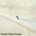 thumbnail image 7 of BLEUM CADE Luxury Fluffy Fuzzy Queen Bedding Comforter Set,4 Pieces Shaggy Duvet Cover Set,Furry Plush Velvet Bed Comforter Cover with Zip Closure,Queen,Creamy-White, 7 of 7