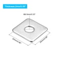 thumbnail image 2 of Uxcell Arandela Cuadrada Paquete de 20 M8x25x25x2mm Arandelas de Placa Cuadradas de Acero Inoxidable 304, 2 of 5