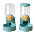 thumbnail image 1 of Dispensador de agua con jaula colgante, jaula colgante para perros y gatos, alimentador con dispensador de agua, suministros para mascotas, verde, 1 of 7