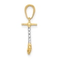 thumbnail image 3 of Auriga Fine Jewelry 14K Yellow Gold and White Rhodium D/C 3D Scooter Pendant for Women, 3 of 7