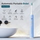 thumbnail image 4 of Cepillo de dientes eléctrico con 4 cabezales y carga USB, 5 modos y temporizador de 2 minutos, impermeable IPX7 para adultos - blanco, azul o rosa, 4 of 9