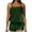 Olive Green, variant on WREESH Womens Tankini Swimsuit Two Piece Set Swimsuits Solid Swimwear Beachwear Beach Bathing Suit Blue