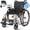 Black, variant on VOCIC Ultra Lightweight Wheelchair for Adults, 23lb Portable Foldable Frame, Self-Propelled Wheelchairs for Seniors with Quick Release Wheels, Swing-Away Footrests, 300 lbs Capacity, Purple