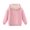Pink, variant on Kids Fleece Lined Hooded Sweatshirt Boys Girls Long Sleeve Warm Cotton Blend Thickening Hoodie Cold Weather Outerwear Ages 12M-12Y