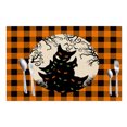 thumbnail image 1 of Lucoss Halloween Placemats, Ghost Owl Pumpkin Heat-Resistant Washable Table Place Mats for Kitchen Dining Table Decoration, 1 of 5