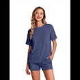 thumbnail image 2 of Pijama de Corta para Mujer, Azul Marino, Talla XL, 2 of 8
