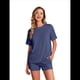 thumbnail image 2 of Conjuntos de Pijama de Corta para Mujer Azul Marino L, 2 of 8