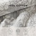 thumbnail image 3 of Laura Ashley Venetia Courtepointe Réversible en Coton, Twin, Gris, 3 of 8