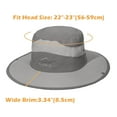 thumbnail image 2 of Sun Hat for Men, UV Protection Wide Brim Bucket Hats, Foldable Hiking Golf, Fishing, Camping Cap, Quick Drying Moisture Wicking, Portable Fisherman Hat, Light Grey, 2 of 7