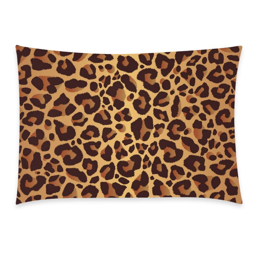 YKCG Leopard Print Home Decor, Animal Skin Soft Pillowcase 20 x 30 ...