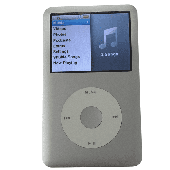 Restored Custom Apple iPod Classic 7th Gen 160GB Silver Faceplate /White Clickwheel + 1 YR CPS Warranty