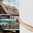 thumbnail image 3 of Fenyluxe Barn Truck Carol Sutton Shower Curtain Set with Hooks, 100% Polyester Fabric, Chic Modern Bathroom Decor 60x72, 3 of 7