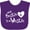 Purple, variant on Inktastic Bestie Westie Boys or Girls Baby Bib