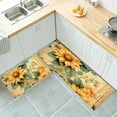 thumbnail image 2 of Sunflower Flower Plant Floral Boho Kitchen Rugs and Mats Bath Mat Non-Slip Kitchen Mat Doormat Runner, 2 of 6