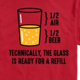 thumbnail image 2 of Instant Message - Technically Glass Is Ready For Refill - Men's Short Sleeve Graphic T-Shirt, 2 of 6