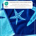 thumbnail image 2 of 100% Cotton Jacquard 4 Pack 30" x 60" Printed Beach & Pool Towels (Navy/Royal Blue Starfish & Stripe, 4 Pack- 30" x 60"), 2 of 6
