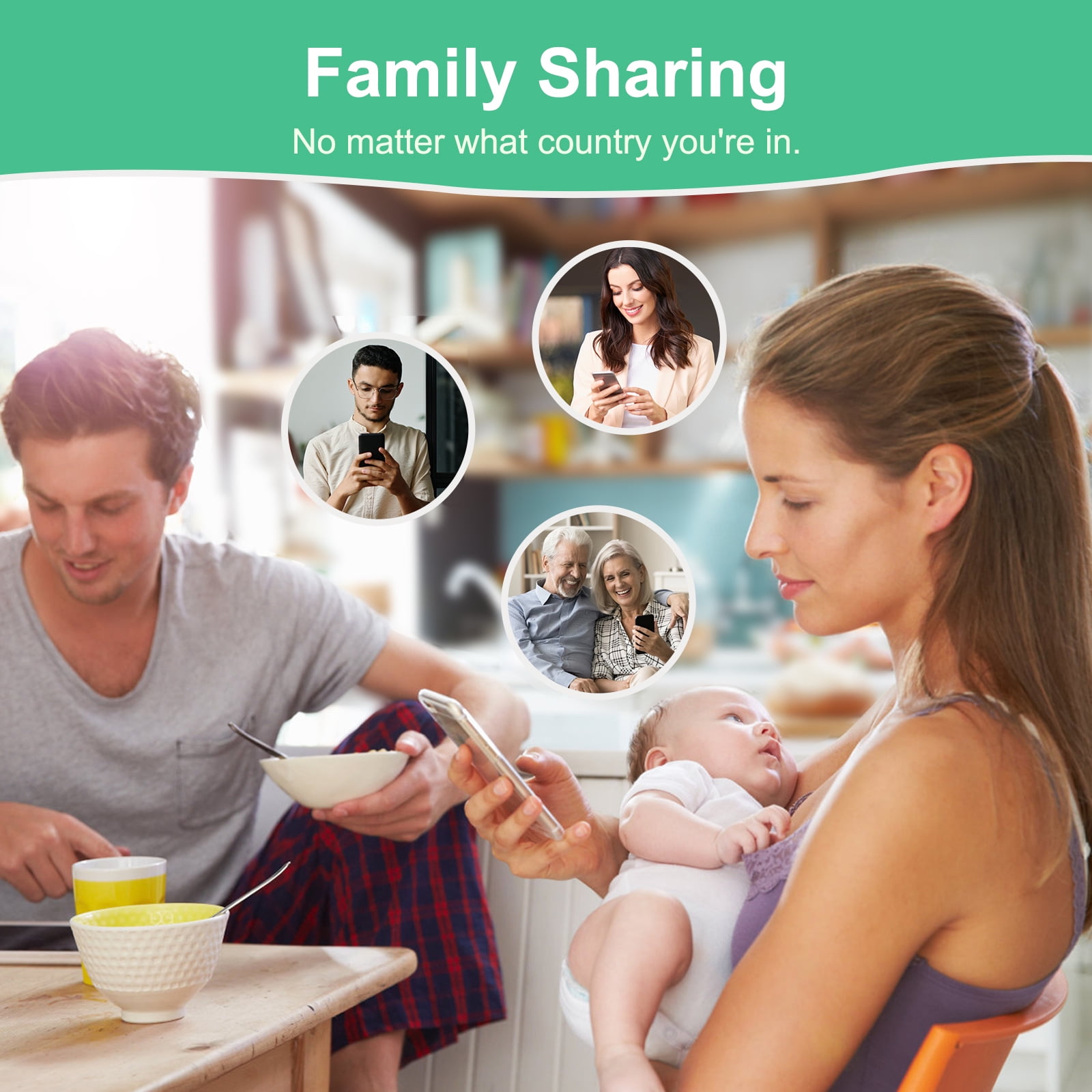 Smart Video Baby Monitor,1080P Baby Room Camera, APP Control,WiFi On/Off Switch,AI Detection, Cry Monitor and Lullabies, HD Night Vision, Two-Way Audio, Cloud & SD Card Storage