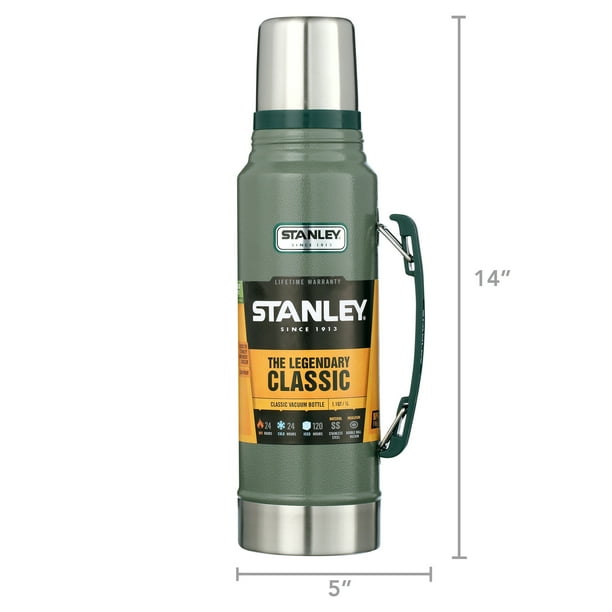 STANLEY Classic Insulated Spill-Proof Thermos Flask, Vacuum Bottle