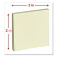 thumbnail image 4 of (3 pack) Universal UNV35693 3 in. x 3 in. Self-Stick Note Pads - Yellow (24/Pack), 4 of 5