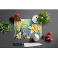 thumbnail image 3 of Daffodils in Watercolor Glass Cutting Board Large 12 in x 15 in, 3 of 5