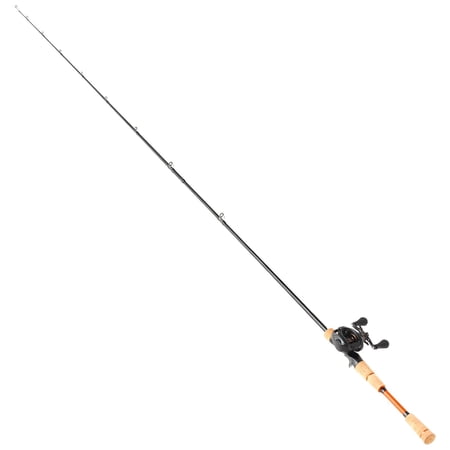Baitcasting Combo 7+1 Ball Bearings 7.0:1 Gear Cork Handle Stainless Steel Guides Ceramic Rings for Bass