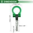thumbnail image 3 of Barras de Remolque Únicas para Vehículos para BYD FO 2008-2015 Gancho de Remolque Frontal y Trasero 15.3mm Aleación de Aluminio 98mm Verde 1 Juego, 3 of 6