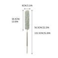 thumbnail image 3 of Extendable Electrostatic Duster with Microfiber Head, Retractable Cleaner for Ceiling Fan Furniture, Washable Reusable Non-Slip Handle (Short Gray), 3 of 5