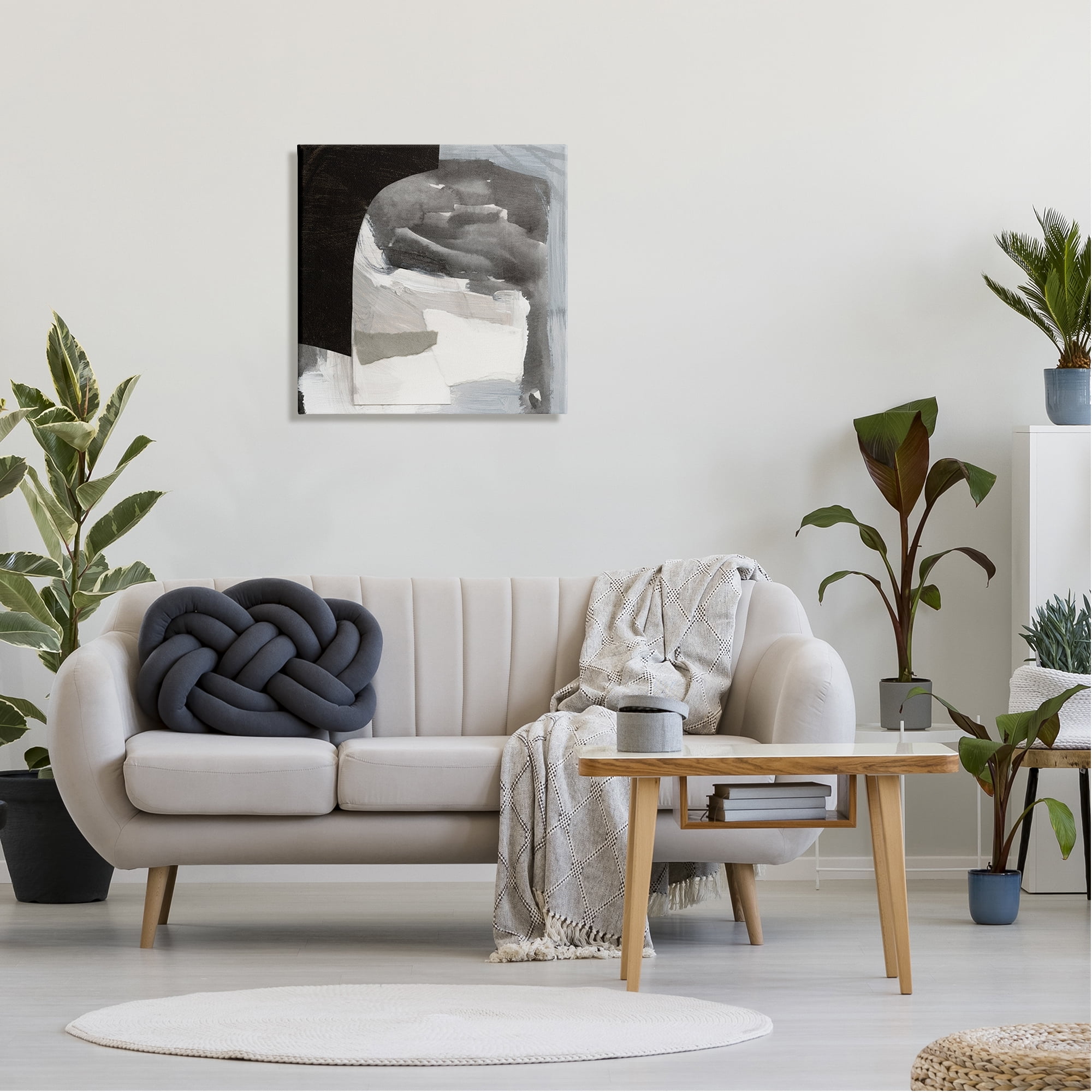 Stupell Industries Abstract Arch Shape Bold Layered Painting Strokes Painting Gallery Wrapped Canvas Print Wall Art, Design by Victoria Barnes