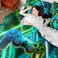 thumbnail image 4 of Homewish Gradient Gamepads 7-Piece Twin Bedding Sets For Boys Girls,Abstract Ombre Gamer Bedding Comforter Set,Video Game Breathable Sheet Sets,Microfiber Bedroom Decor,Reversible, 4 of 8