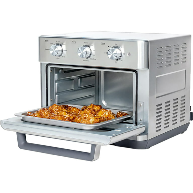 iCucina Countertop Oven | 1800W Convection Toaster Oven Air-Fryer|7-In-1 Appliance|Toast-Air Technology with Stainless Steel Accessories