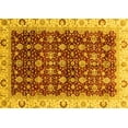 thumbnail image 1 of Ahgly Company Indoor Rectangle Abstract Yellow Modern Area Rugs, 3' x 5', 1 of 4