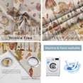 thumbnail image 4 of Fall Mushroom Blackout Curtains for Bedroom/Living Room, Thermal Insulated Kitchen Curtains, Watercolor Maple Leaf Farmhouse Grommet Darkening Window Treatment Drapes 52"x72"x2, 4 of 8